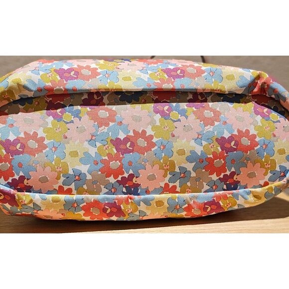 Coach Peyton Floral Print Canvas Tote Bag With Leather Trim - Picture 5 of 11